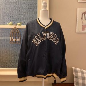 VINTAGE Tommy Hilfiger Navy/Gold Pullover Unisex
